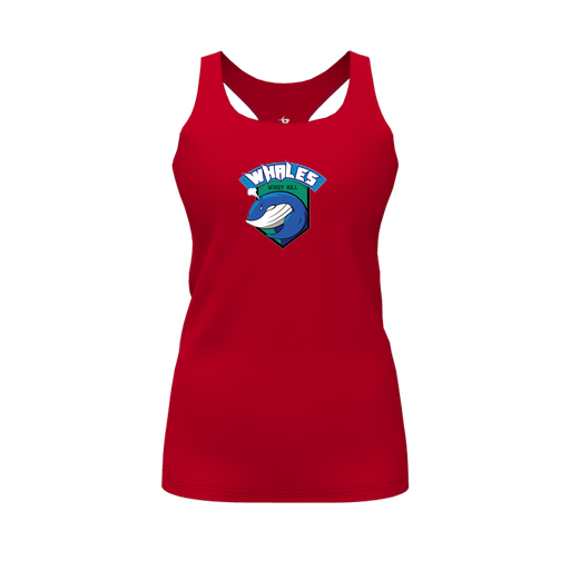 [CUS-DFW-RCBK-PER-RED-FYS-LOGO1] Decker Racerback Tank Top (Female Youth S, Red, Logo 1)