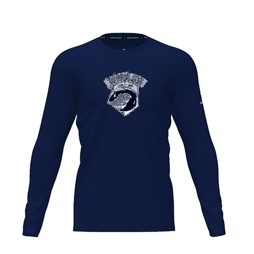 [FTLCDFNV-YXS-LOGO1] Dri Fit Performance T-Shirt (Youth XS, Navy, Logo 1, Long Sleeve)