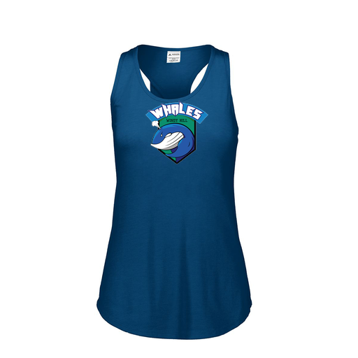 [3078.U22.S-LOGO1] Ladies Tri Blend Tank Top (Female Adult S, Navy, Logo 1)