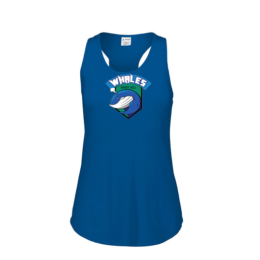 [3078.U55.S-LOGO1] Ladies Tri Blend Tank Top (Female Adult S, Royal, Logo 1)