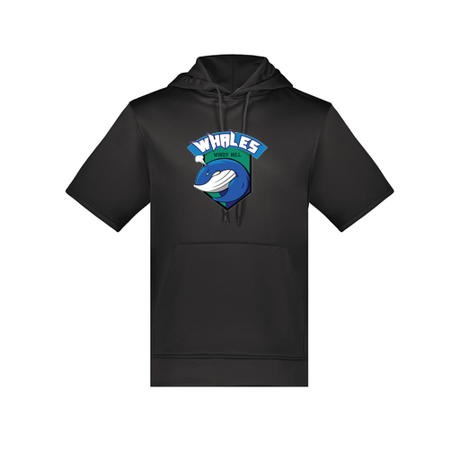 [6871.080.S-LOGO1] Men's Dri Fit Short Sleeve Hoodie (Adult S, Black, Logo 1)
