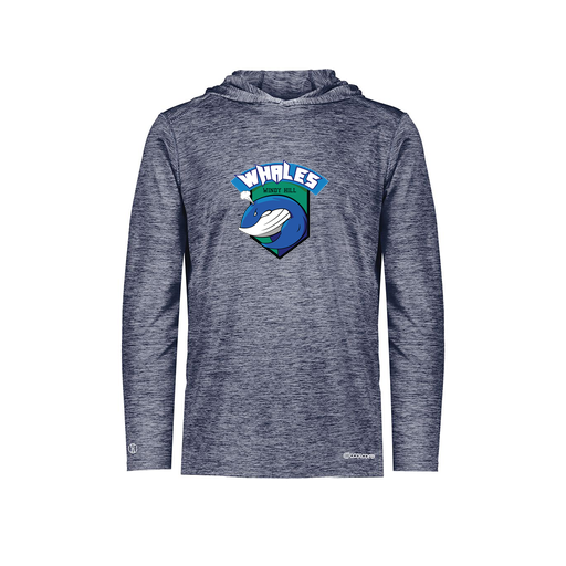 [FOLHCGNV-YS-LOGO1] Decker Youth Charge Hoodie (Youth S, Navy, Logo 1)