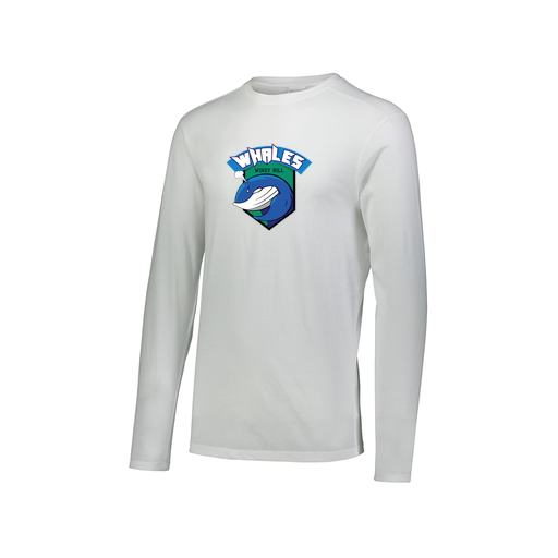 [FTLCUBWH-AXS-LOGO1] Decker Men's Tri-Blend T-Shirt - Long Sleeve (Adult XS, White, Logo 1)
