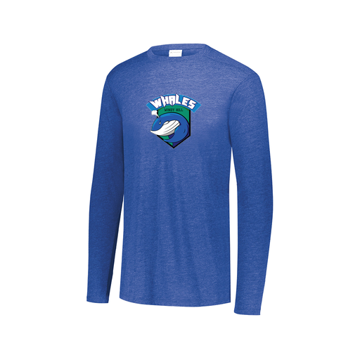 [FTLCUBRY-AXS-LOGO1] Decker Men's Tri-Blend T-Shirt - Long Sleeve (Adult XS, Royal, Logo 1)