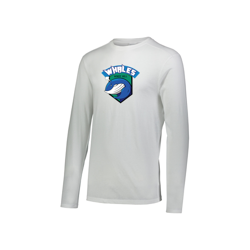 [FTLCUBWH-YS-LOGO1] Decker Youth Tri-Blend T-Shirt - Long Sleeve (Youth S, White, Logo 1)