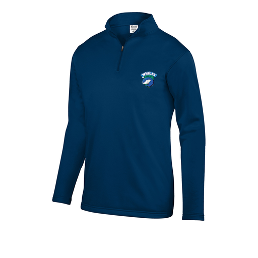 [5508.065.S-LOGO1] Decker Youth FlexFleece 1/4 Zip (Youth S, Navy, Logo 1)