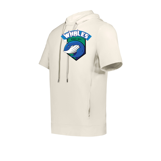 [222605-WHT-YS-LOGO1] YOUTH VENTURA SOFT KNIT SHORT SLEEVE HOODIE (Youth S, White, Logo 1)